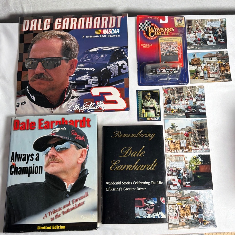 RARE VINTAGE Dale Earnhardt Memorabilia Collection **Pictures of his Memorial**